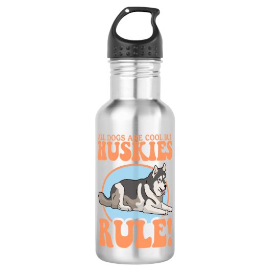 Bouteille D'eau Husky Dog Owner Huskies (Devant)