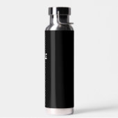 Bouteille D'eau Hustle noir/argent (Gauche)