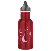Bouteille D'eau Hydrate L'eau baisse dans les tons roses (Gauche)