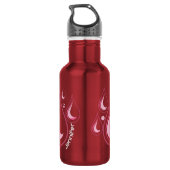 Bouteille D'eau Hydrate L'eau baisse dans les tons roses (Dos)