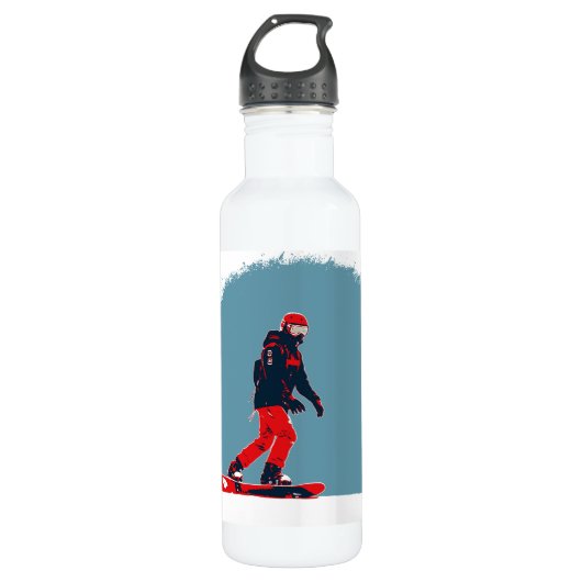 Bouteille D'eau I Dream of Snowboard - Snowboarder (Devant)