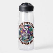 Bouteille D'eau I Hate Everyone Coffee Helps Coffee Lover Gifts (Avant)