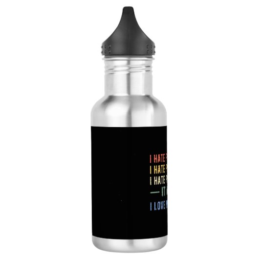 Bouteille D'eau I Hate Programmation - Drôle Programmeur I (Gauche)