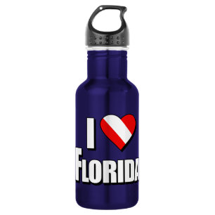Bouteille D'eau I Love Florida Diving