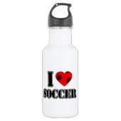 Bouteille D'eau I Love Soccer - (Devant)