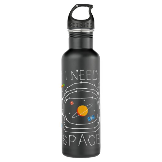 Bouteille D'eau I Need Space Astronaut Helmet Solar System Astrono (Devant)