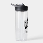 Bouteille D'eau Icône de la ville d'Arkham | Ajouter Votre Nom (Droite)