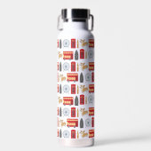 Bouteille D'eau Icône de Londres et Motif de repères (Avant)