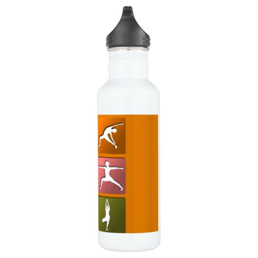 Bouteille D'eau Icônes de pose de yoga (Droite)