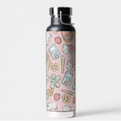 Bouteille D'eau Icônes stylées de retour à l'école (Gauche)