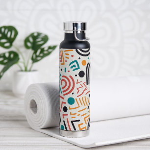 Bouteille D'eau Icônes stylées de retour à l'école
