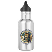 Bouteille D'eau Idée cadeau papa chat astronaute spatial - Astrona (Gauche)