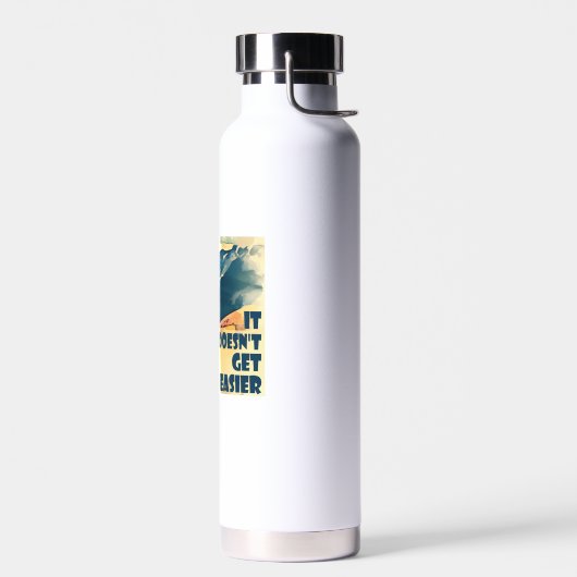 Bouteille D'eau Il ne devient pas plus facile de faire du vélo (Gauche)