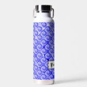 Bouteille D'eau Illusion de la spirale bleue par Kenneth Yoncich (Avant)