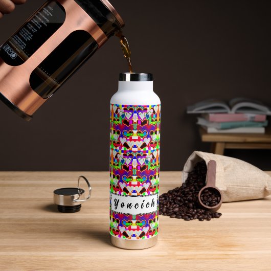 Bouteille D'eau Illusion des coeurs par Kenneth Yoncich (Gym)