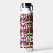 Bouteille D'eau Illusion des coeurs par Kenneth Yoncich (Avant)