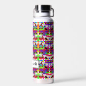 Bouteille D'eau Illusion des coeurs par Kenneth Yoncich (Arrière)