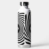Bouteille D'eau Illusion d'optique Vortex Monogramme Noir & Blanc (Droite)