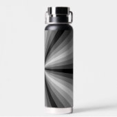 Bouteille D'eau Illusion optique noir (Arrière)