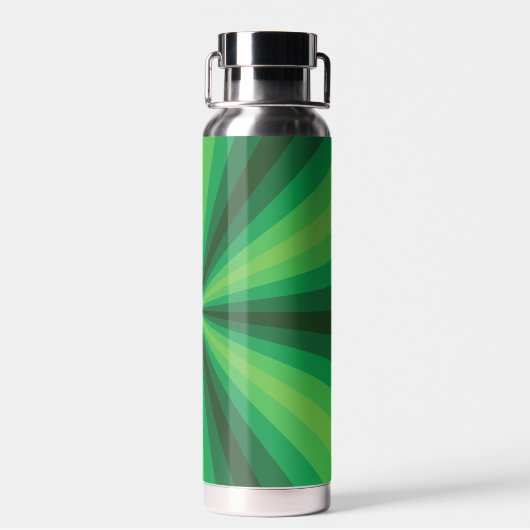 Bouteille D'eau Illusion optique verte (Arrière)