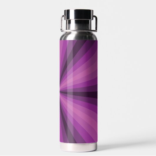 Bouteille D'eau Illusion optique violet (Arrière)