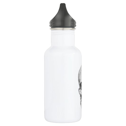 Bouteille D'eau Illustration anatomique de crâne humain (vue (Gauche)