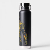 Bouteille D'eau Illustration Black Lightning (Arrière)