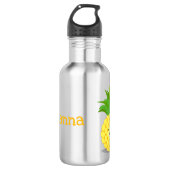 Bouteille D'eau Illustration d'ananas mignon (Devant)