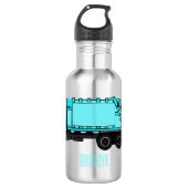Bouteille D'eau Illustration de camion à ordures (Devant)