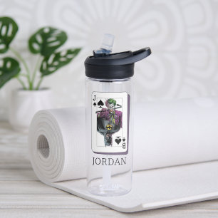 Bouteille D'eau Illustration de carte à jouer Joker et Batman Piqu
