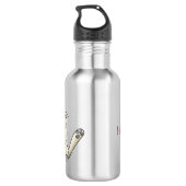 Bouteille D'eau Illustration de dessin de lapin lapin mou (Dos)