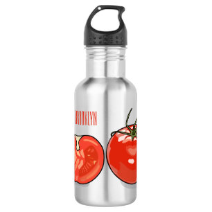 Bouteille D'eau Illustration de dessin sur la tomate
