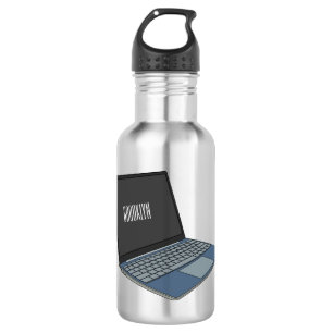 Bouteille D'eau Illustration de dessin sur ordinateur portable