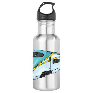Bouteille D'eau Illustration de la bande dessinée d'un train à bal