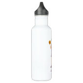 Bouteille D'eau Illustration de la fille de basket-ball et nom per (Gauche)