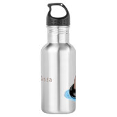 Bouteille D'eau Illustration de la pêche de l'ourson mou (Dos)