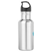 Bouteille D'eau Illustration de la petite tortue de mer (Dos)