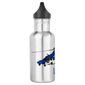 Bouteille D'eau Illustration de l'hélicoptère de police (Gauche)