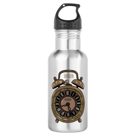 Bouteille D'eau Illustration de l'horloge d'alarme (Devant)