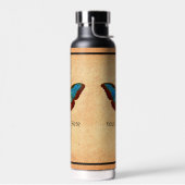 Bouteille D'eau Illustration de papillon vintage (Gauche)