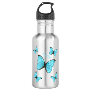 Bouteille D'eau Illustration de papillons Morpho