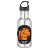 Bouteille D'eau Illustration de poulet rôti (Devant)