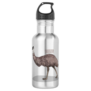 Bouteille D'eau Illustration d'Emu bird