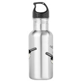 Bouteille D'eau Illustration des jeux de cuisine (Dos)