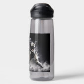 Bouteille D'eau Illustration des joueurs de football de nom person (Arrière)