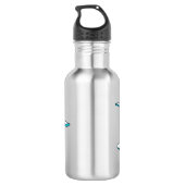 Bouteille D'eau Illustration d'hydravion bleu blanc (Dos)