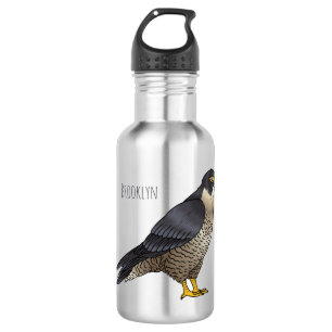 Bouteille D'eau Illustration d'oiseau de faucon pèlerin