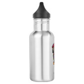 Bouteille D'eau Illustration d'oiseau perroquet à tête de faucon (Gauche)