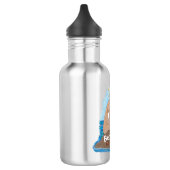 Bouteille D'eau Illustration drôle de morse joyeux (Gauche)