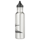 Bouteille D'eau Illustration du décollage de la piste par avion (Droite)